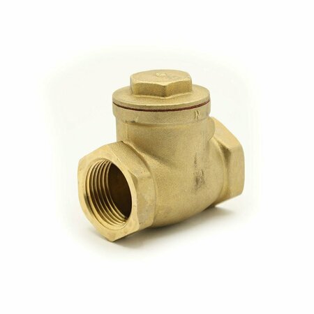 THRIFCO PLUMBING 1-1/4 Inch FIP Brass Swing Check Valve 6415174